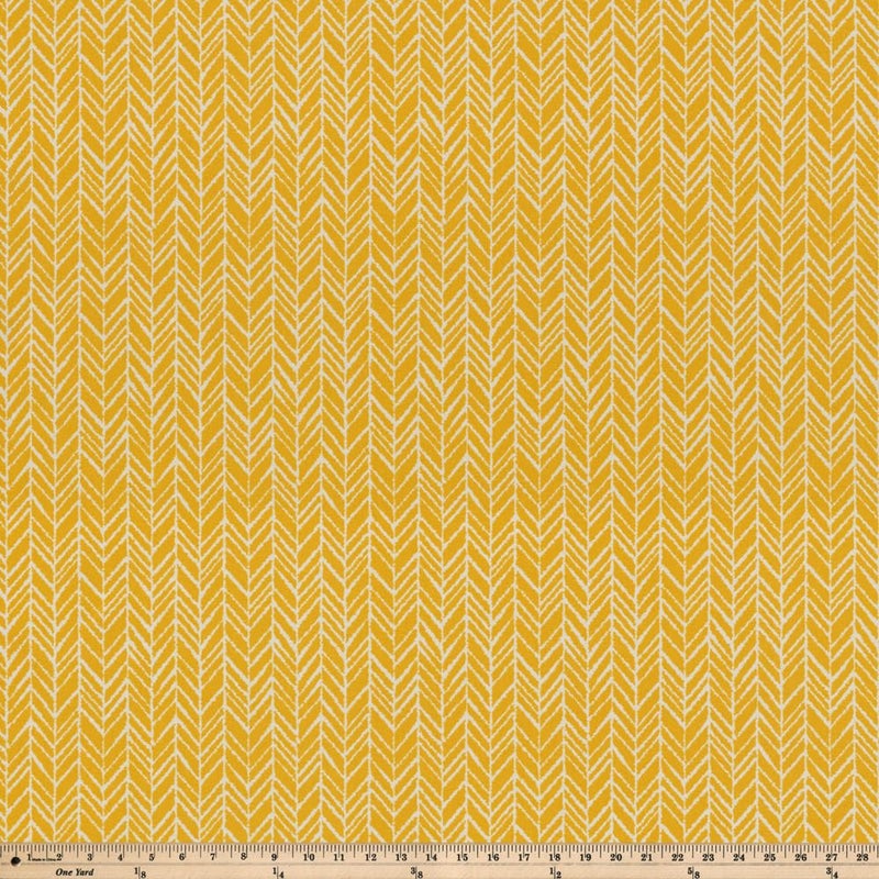 Pillow Perfect Outdoor/Indoor Herringbone Egg Yolk Throw Pillows, 18.5" x 18.5", Yellow, 2 Count - Image 5