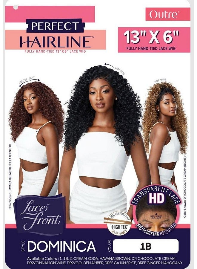 Outre Lace Front Wig Perfect Hair Line 13X6 Dominica (1B) - Image 3