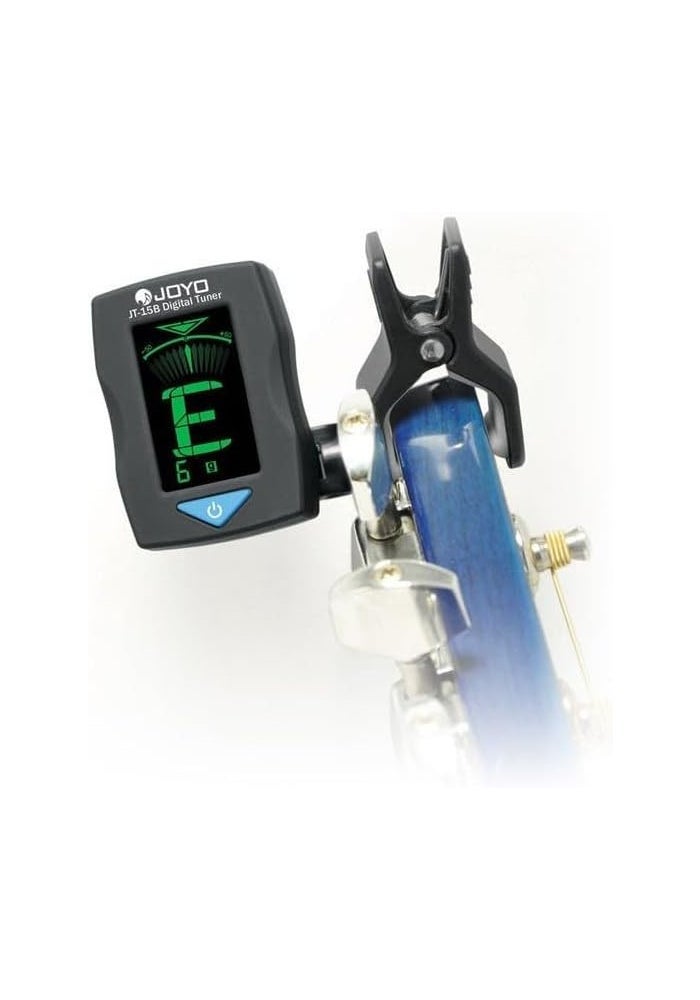 JOYO JT-15B Mini Clip-on Digital Tuner with Backlight for Guitar, Bass, Violin, Ukulele, Chromatic - Image 3