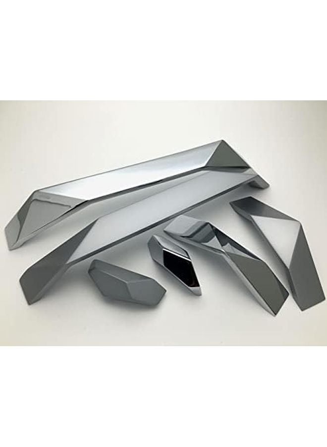 Creative Cabinet Handle Drawer Knob Zinc Alloy Pulls Black Silver Sir 128mm - Image 4