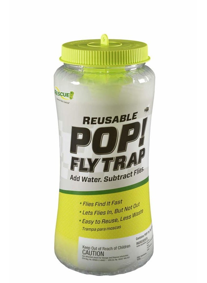 RESCUE ! POP! Fly Trap – Large Reusable Fly Trap for Outdoor Use - Image 1