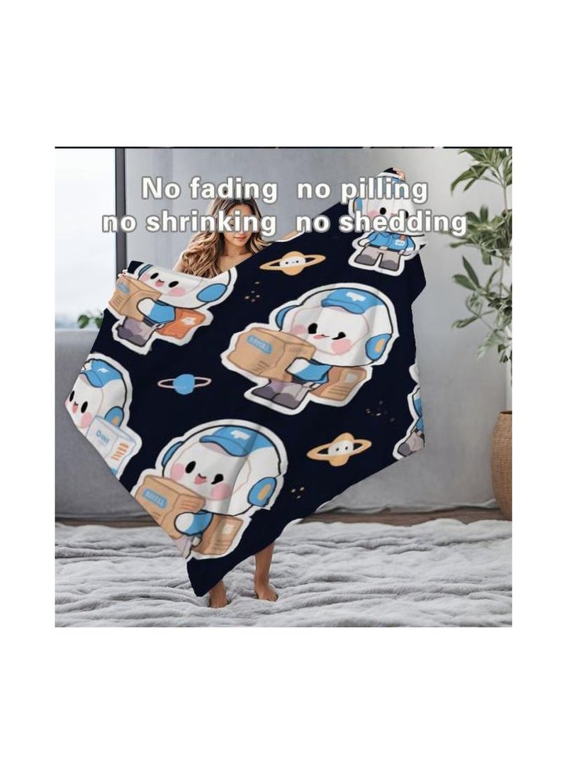 general Children's or student cartoon flannel thin blanket (warm and comfortable, suitable for sleep, games) 100cm*150cm - Image 5