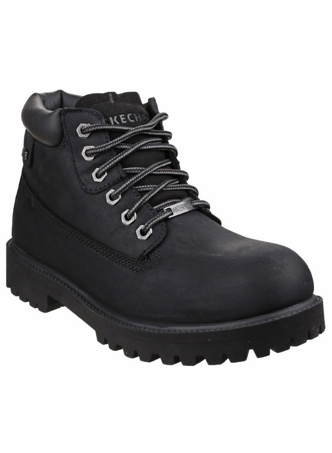 SKECHERS أحذية تشيلسي للرجال من سيرجنتس فيرديكت مع بطانة دافئة، أسود بول 39.5 EU - Image 2