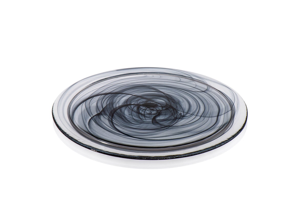 Generic 32 Generic Atlas Serving Plate - Black, 32.5 cm | Best Price Egypt | Cairo ...
