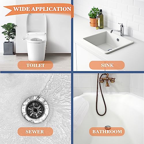 KeyFar 8 Pack 25inch Drain Snake Clog Remover, Drain Hair Remover, Sink Snake Drain Auger Cleaner Tool For Bath Tub, Toilet, Kitchen Sink, Sewer - Image 5