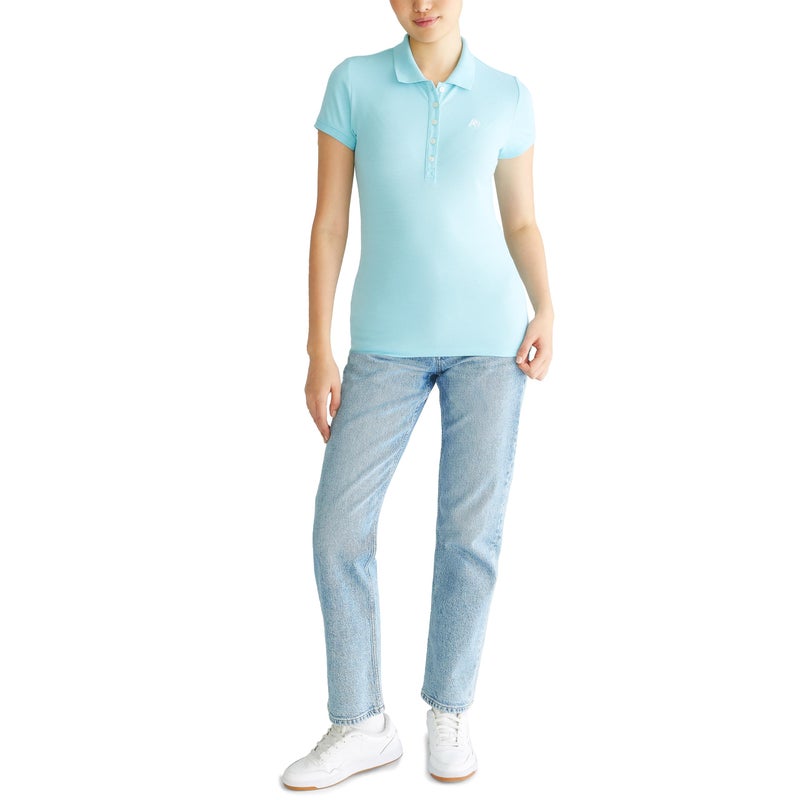 Aeropostale Aero Solid A87 Polo, Topaz Blue, S - Image 2