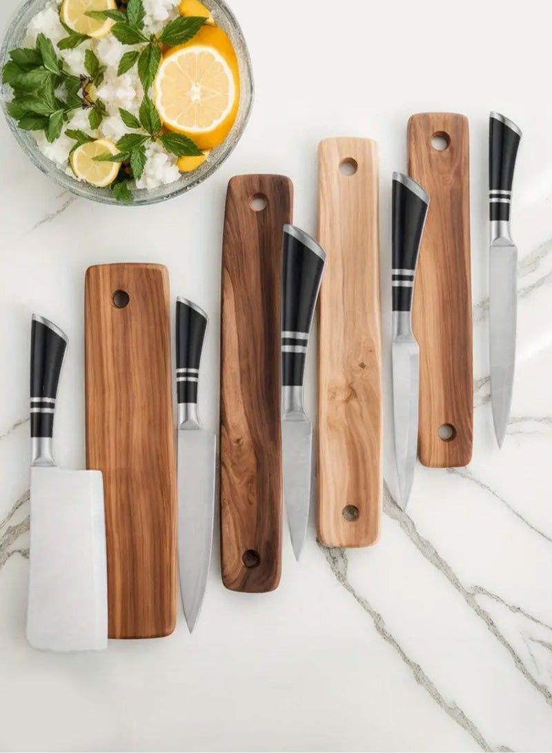 19-Piece Stainless Steel Kitchen Knife And Silicone Spoon Cooking Set - Image 4