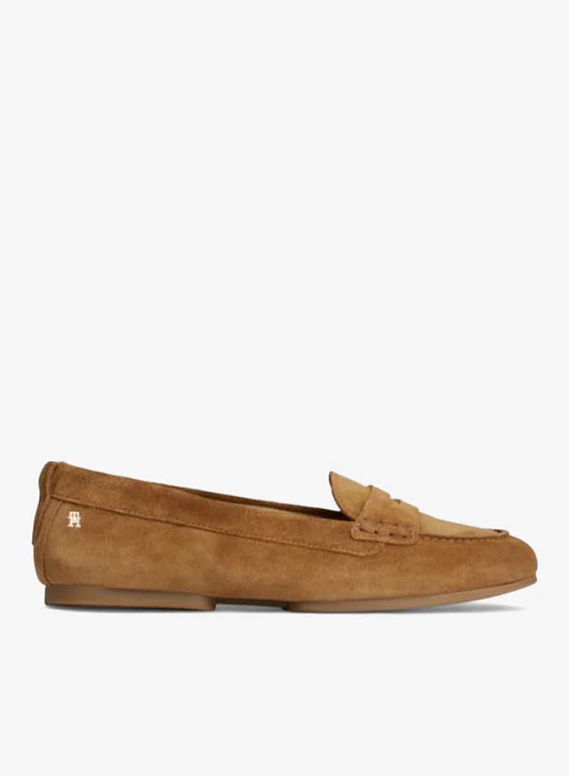 Tommy Hilfiger Monogram Flexible Suede Loafers