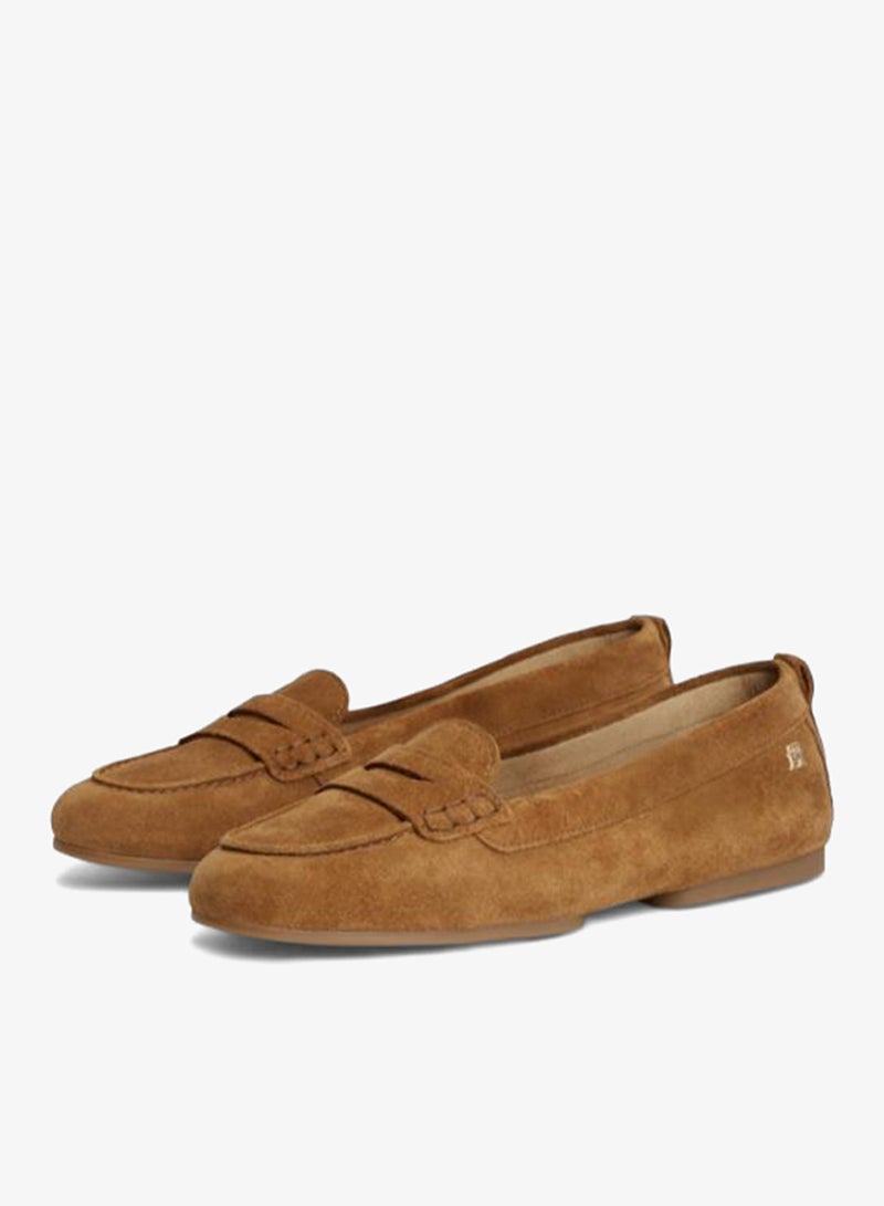 TOMMY HILFIGER Monogram Flexible Suede Loafers - Image 3