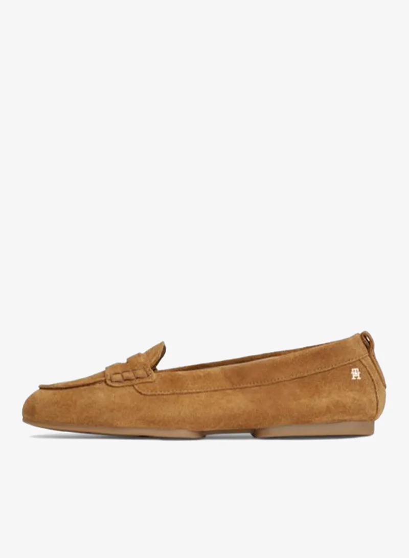 Tommy Hilfiger Monogram Flexible Suede Loafers