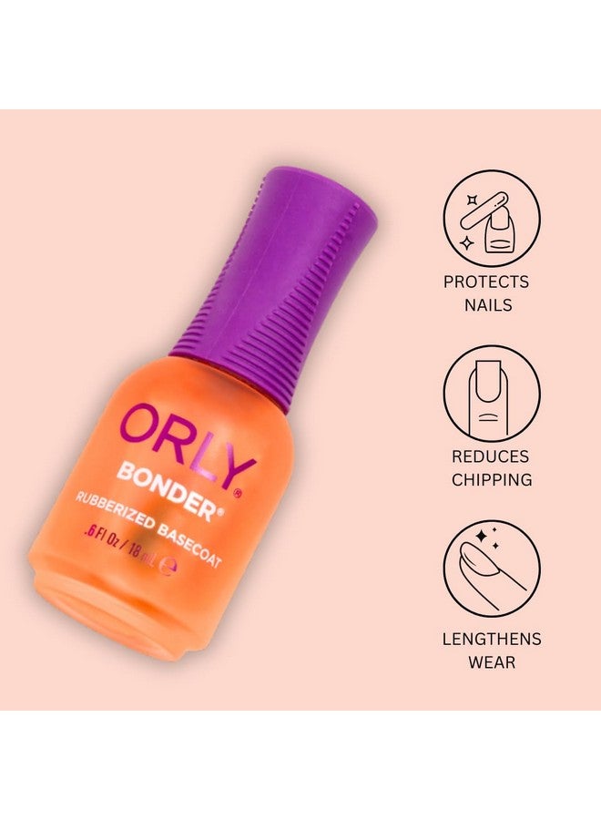 أورلى أورلي بوندر | طبقة أساسية لطلاء الأظافر | طبقة أساسية مطاطية لطالما طال انتظارها | غير سام | 0.6 أونصة سائلة - Image 5