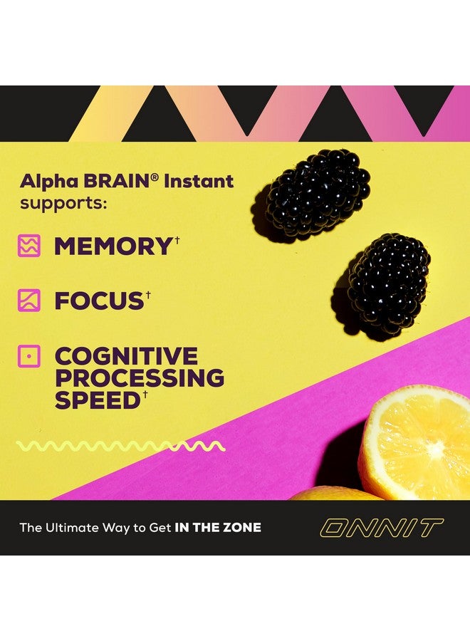 Onnit مشروب دعم الإدراك الفوري أونيت ألفا برين، بنكهة توت العليق والليمون، مكمل نوتروبيك للتركيز والذاكرة والوضوح، عبوات 0.13 أونصة، 30 حبة - Image 3