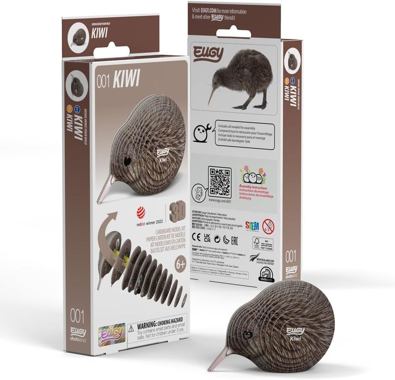 EUGY 001 Kiwi Eco-Friendly 3D Paper Puzzle [New Seal] - Image 2