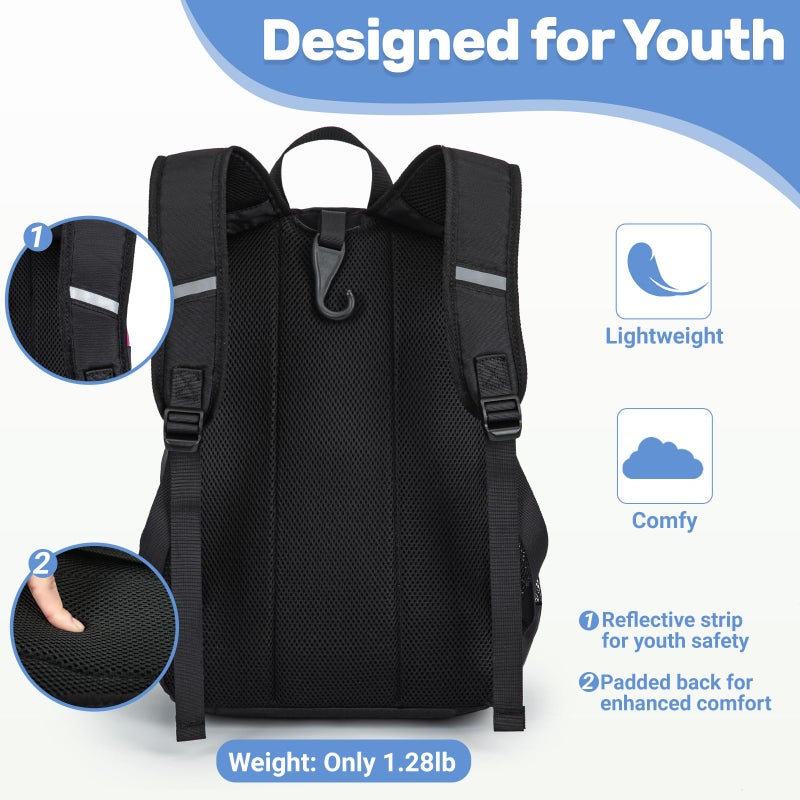 KAVIGOR Youth Baseball Bag, Softball Bag for Girls & Boys, Kids Tball Backpack with Shoes Compartment - Image 5