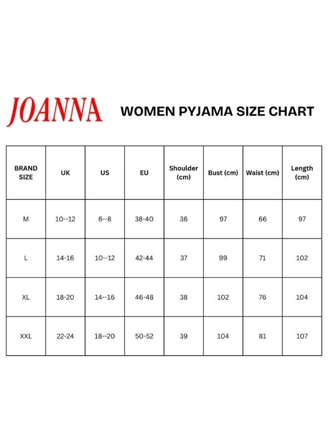 JOANNA JOANNA Women's Floral Design V-Neck Shirt & Trouser Pajama Set, Pink  - Image 5