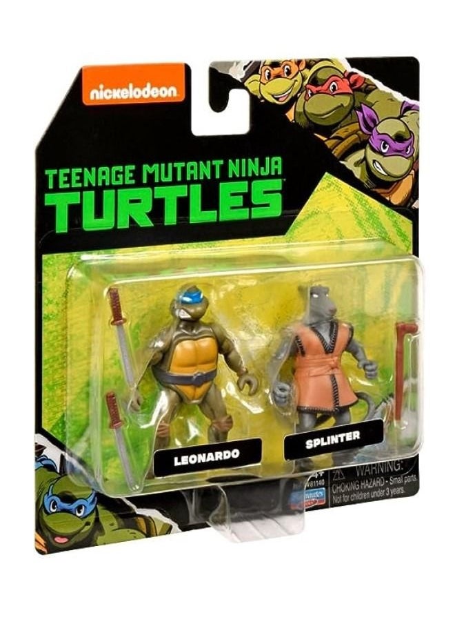 TEENAGE MUTANT NINJA TRUTLES - Ninja Turtle - Classic Mini Figure 2-Pack Asst. - Image 1