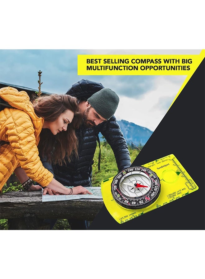 بوصلة توجيه - بوصلة كشفية متطورة للمشي والتخييم وحمل الحقائب - أفضل هدايا النجاة للأطفال - Image 2