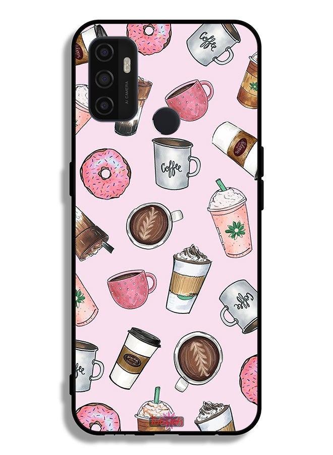 Tolwak Oppo A33 (2020) Protective Case Cover Coffee Lover Art - Image 2