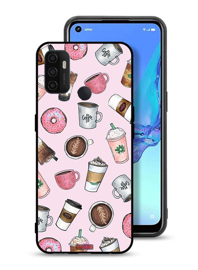 Tolwak Oppo A33 (2020) Protective Case Cover Coffee Lover Art - Image 1