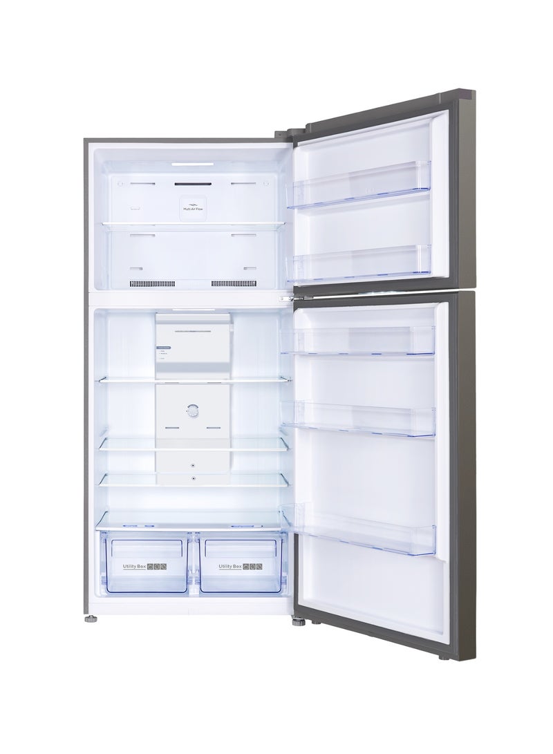 Aston Double Door Refrigerator, 538 Liters, 18.9 Cubic Feet, No Frost, Inverter, Grey - ASTM538TL - Image 2