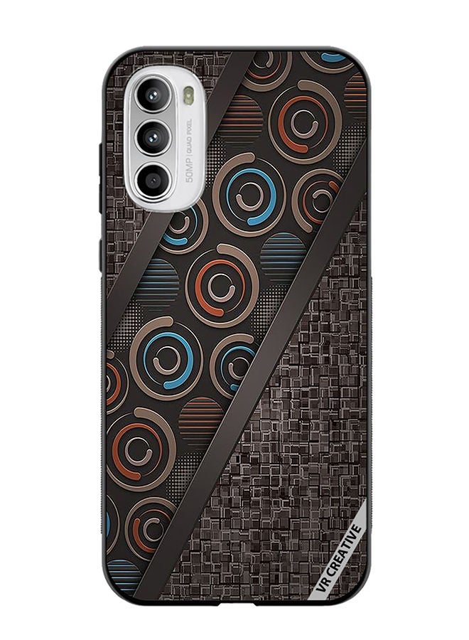 VR CREATIVE Protective Case Cover For Motorola Moto G82 Abstract Design Multicolour - Image 1