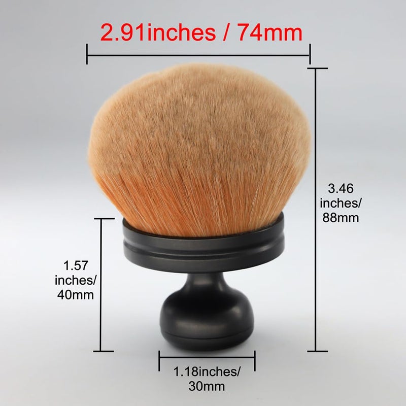 DRIPOO Big Self Tanning Blend Brush, Extra Large Kabuki, Self Tanner, Fundation, Powder, Sunless Tanning, Blusher, Shadow, Bronzer, Face and Body Brush (Black) - Image 3