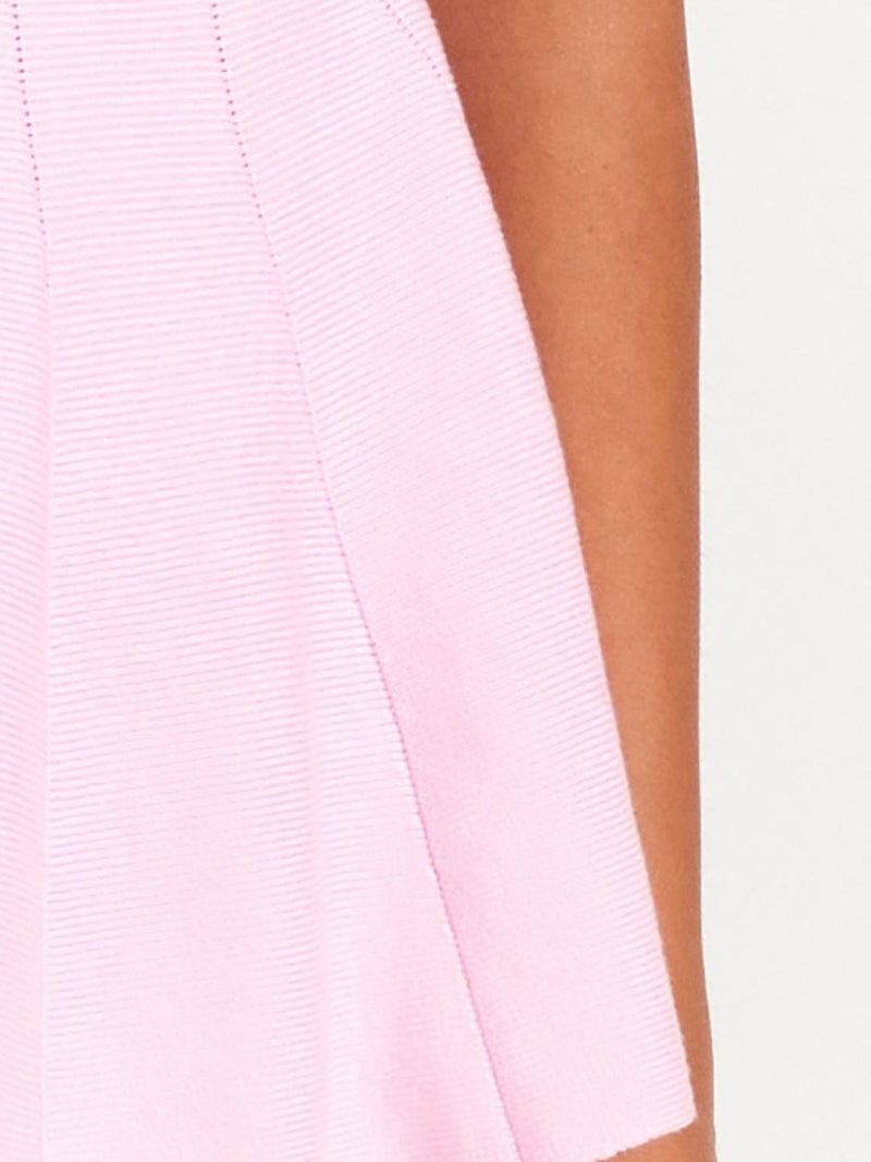 DILVIN Fitted Ribbed Peplum Blouse - Image 4