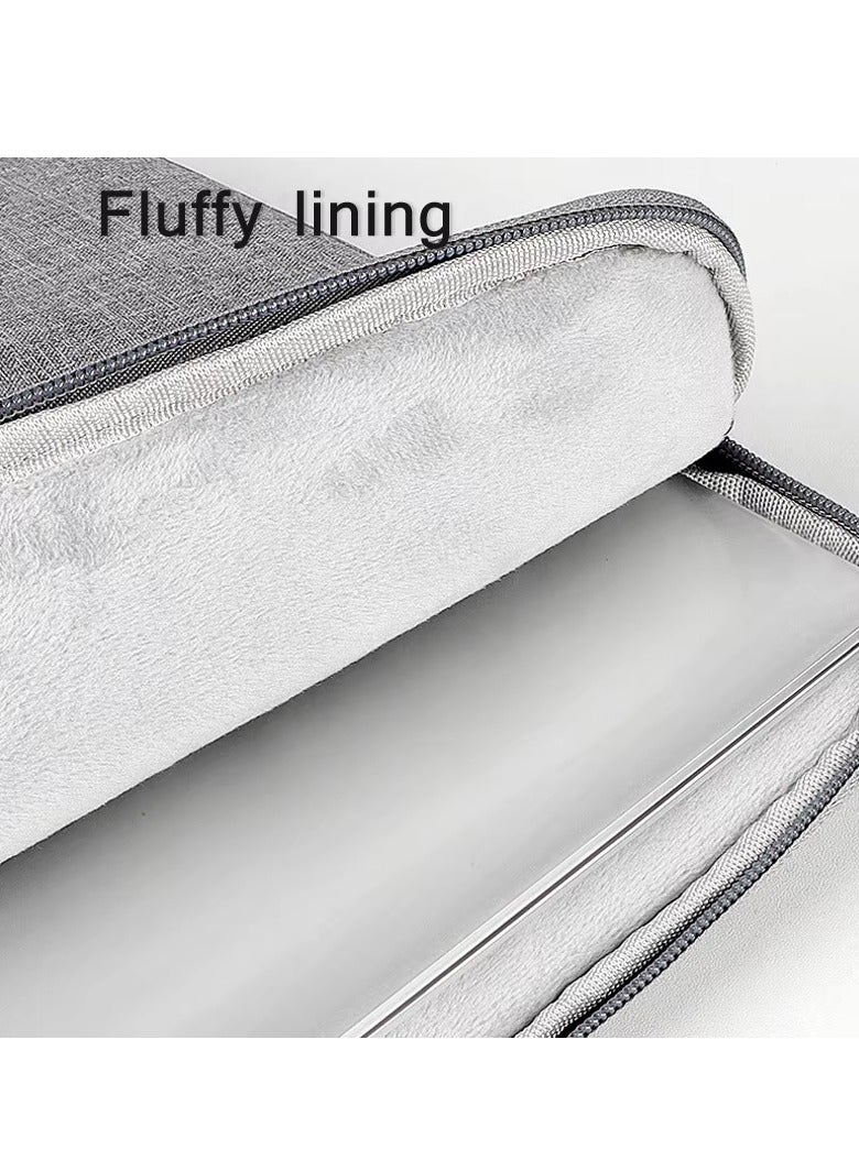 Portable Laptop Bag 13.3 Inch Padded Briefcase Travel Tote Expandable Computer Bag Waterproof Shockproof Zipper Lightweight for Macbook, HP, Dell, Lenovo  - Image 4