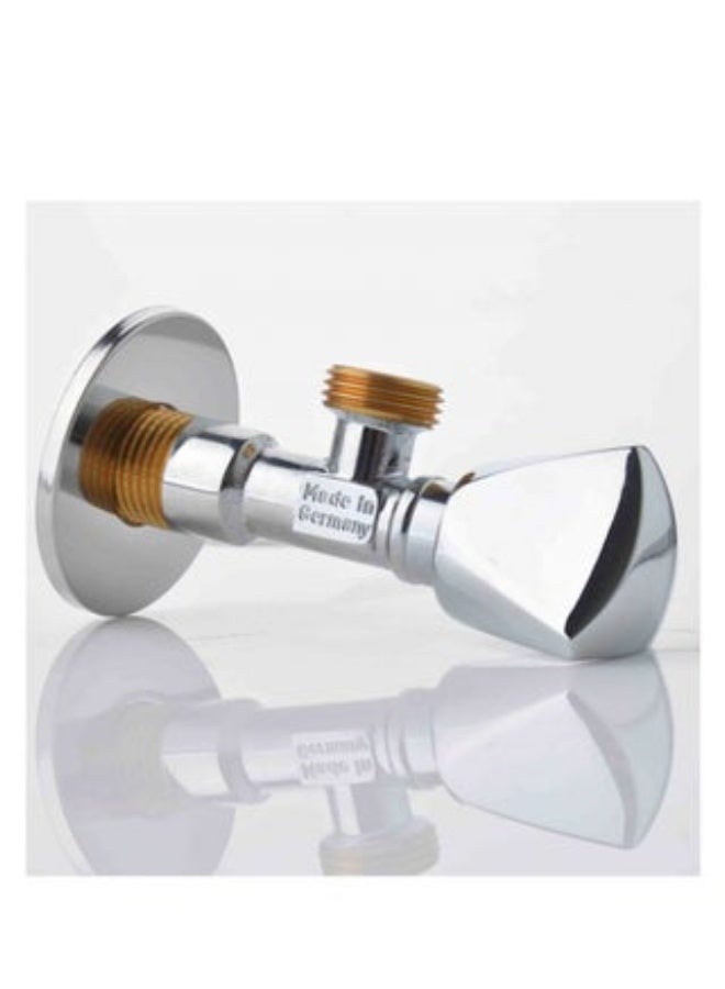 1/2-Inch Silver Corner Stop Valve – Sleek & Durable Corrosion-Resistant Pipe Fitting | For Domestic & Industrial Use - Image 4