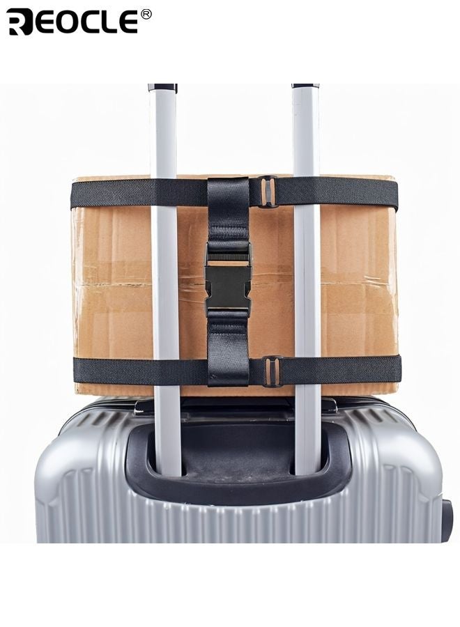 REOCLE 2PCS Luggage Straps with Figure 8 Design and Anti-Slip Feature Travel Suitcase Bands with Elastic Straps for Secure Transport Travel - Image 5