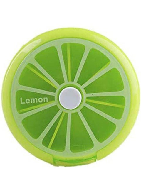 Rotating Portable Dispensing Pill Case Mini Pill Box Seven Grid Pill Case