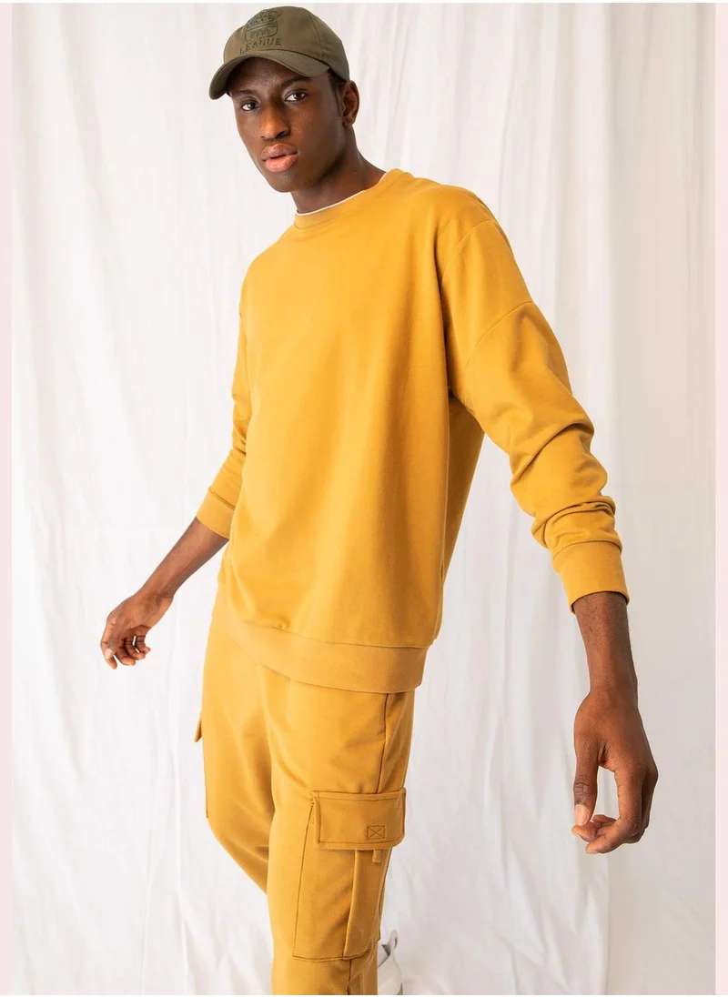 DeFacto Oversized Fit Long Sleeve Sweatshirt