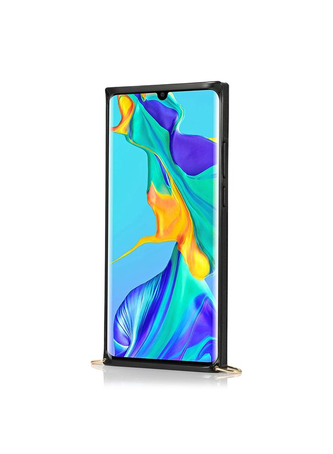 Zaboon Case For Huawei P30 Pro Wrist Strap PU+TPU Shockproof Protective Case with Crossbody Lanyard & Holder & Card Slot - Image 4