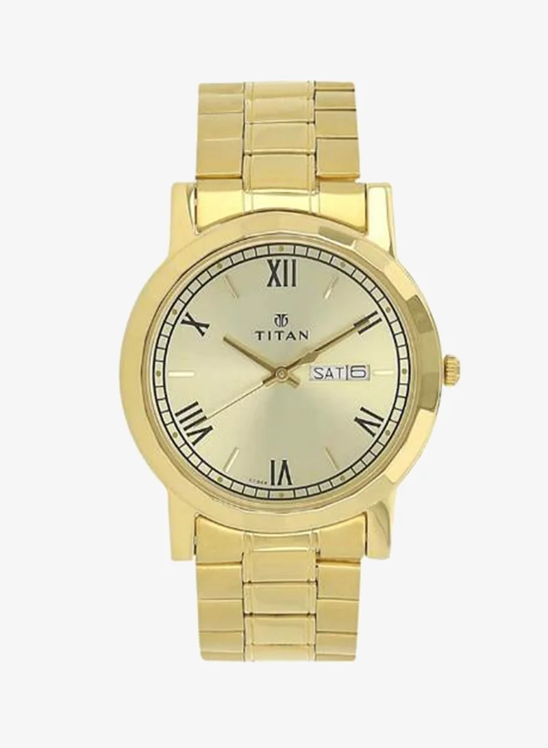 تيتان Men's Metal Analog Watch 1644YM03 - 38 mm