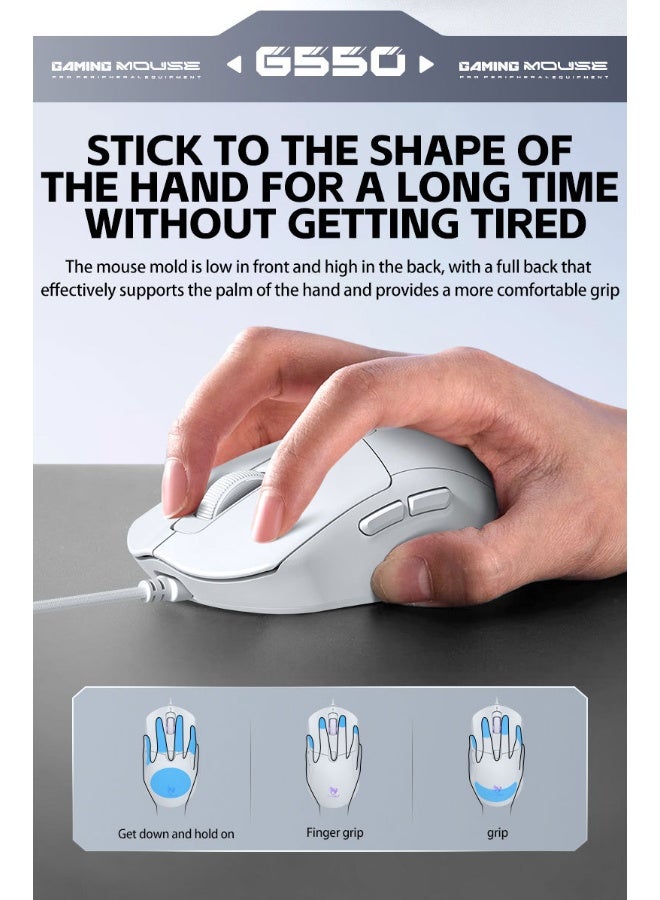 T-WOLF G550 Gaming Mouse Anti-Slip Sticker - Image 5