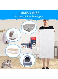 Generic Cat Litter Liner Bags, Heavy Duty Litter Box Tray Liners with Drawstring, Leak Proof and Easy to Clean, Pack of 10 Cat Waste Bags  - Image 2