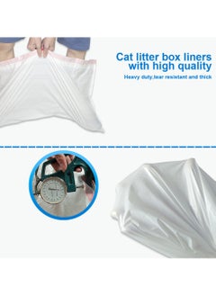 Generic Cat Litter Liner Bags, Heavy Duty Litter Box Tray Liners with Drawstring, Leak Proof and Easy to Clean, Pack of 10 Cat Waste Bags  - Image 3