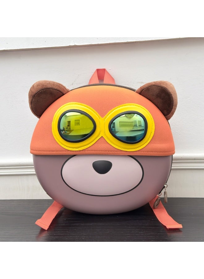 Kids School Backpack Hard Shell Bear 2-4 Years Waterproof Lightweight School Supplies - Image 1