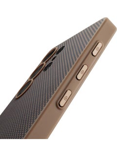 PITAKA pitaka for Samsung Galaxy S25 Ultra Case, 6.8 Inch, Compatible with MagSafe, Protective S25 Ultra Case, 1500D Aramid Fiber Made [PinButton Case] Black/Gold  - Image 3
