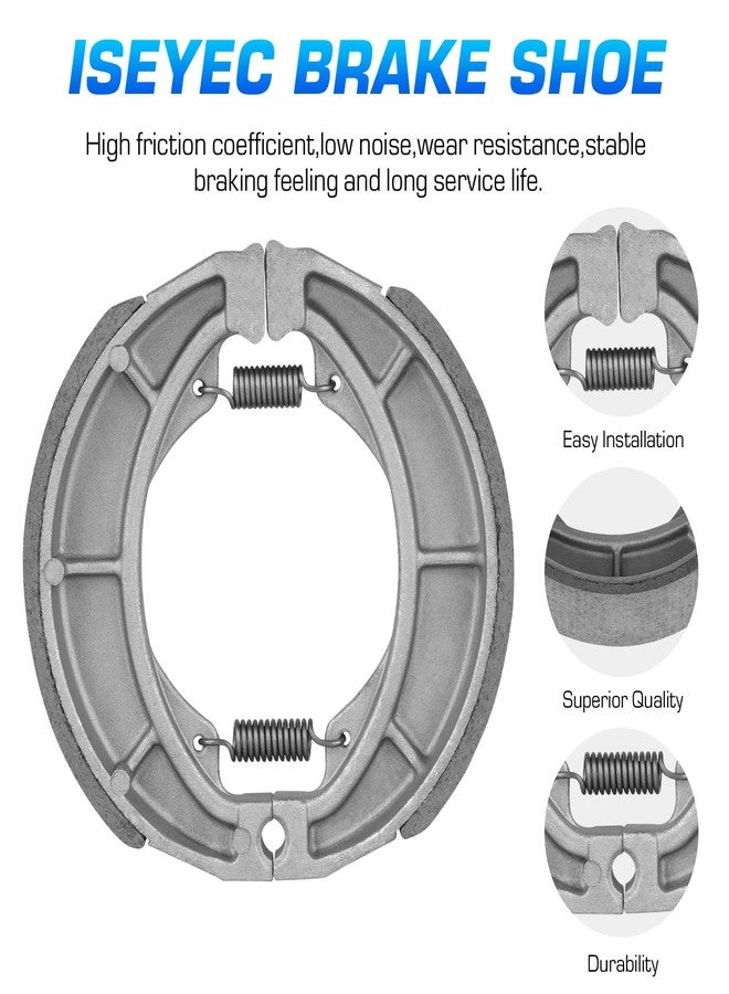 ISEYEC Rear Brake Shoes Pads for Yamaha XVS650 V Star Custom 1997-2011/2013-2014, XVS650A Classic 1998-2010, XVS650AT Silverado 2003-2010, Virago XV 535 700 750 920 1000 1100, Seca XJ 650 700 750 - Image 3