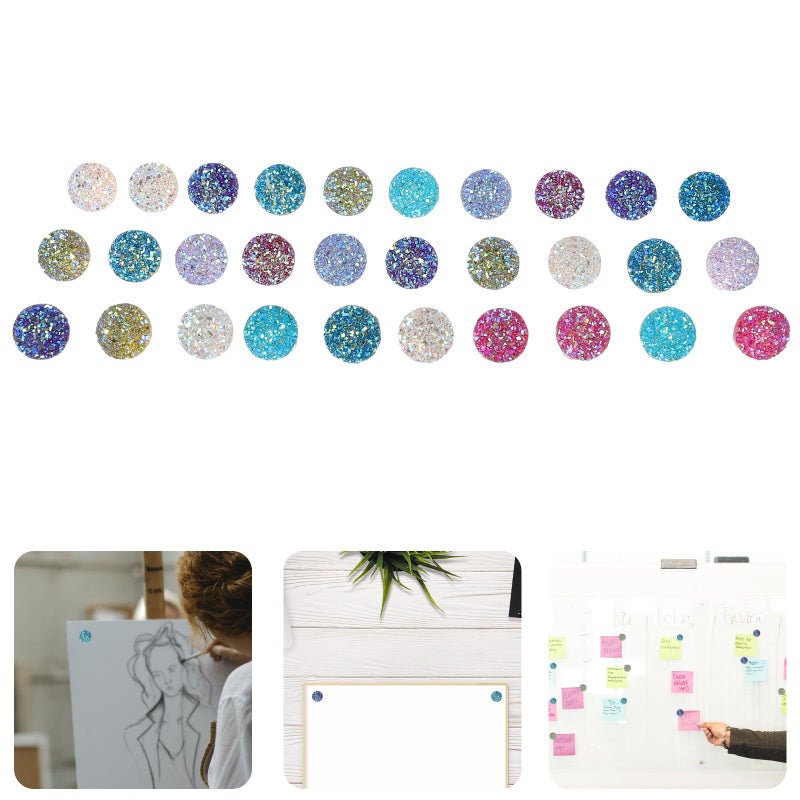 Shining Multi Color Small Thumb Tacks Decorative Push Pins For Cork Board Office Desk Accessories Home Use 30pcs - Image 4