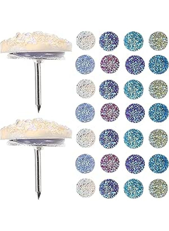Shining Multi Color Small Thumb Tacks Decorative Push Pins For Cork Board Office Desk Accessories Home Use 30pcs - Image 1