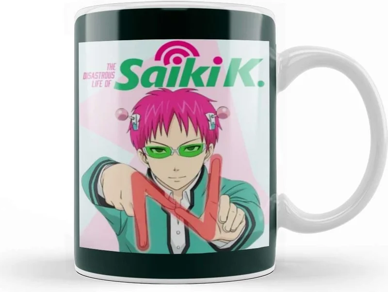 Baskı Dükkanı Print Shop Saiki Kusuo Saiki K Mug Porcelain