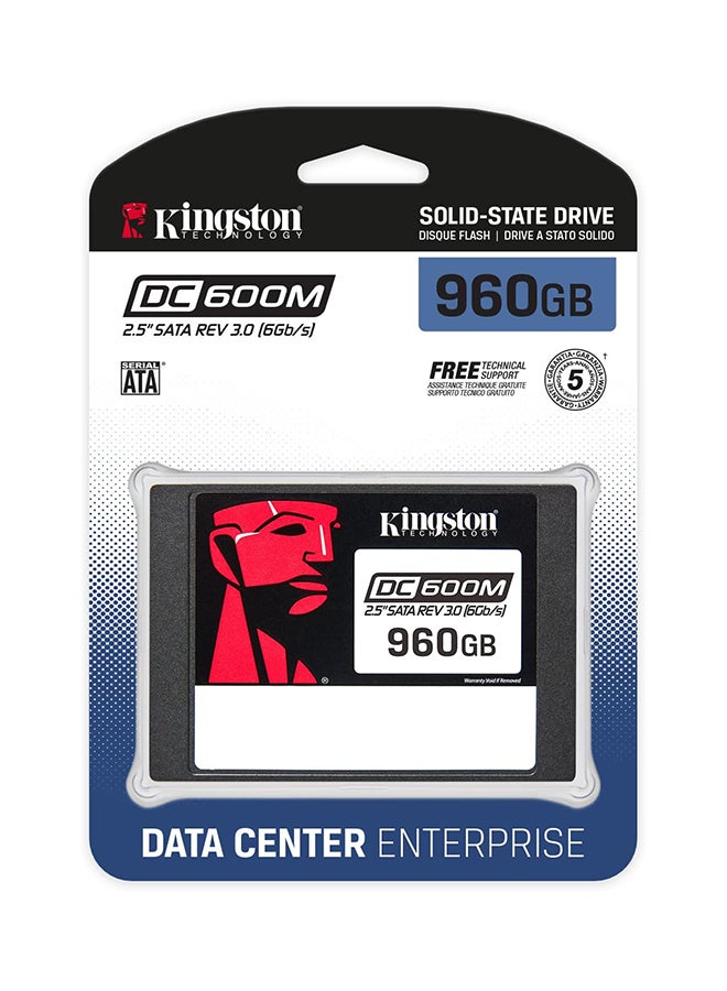 Kingston DC600M 2.5" SATA Enterprise SSD, 960 GB Capacity, Up to 560MB/s Read & 530MB/s Write, Consistent Latency, IOPS, Reliable QoS, Black | SEDC600M/960G - Image 3