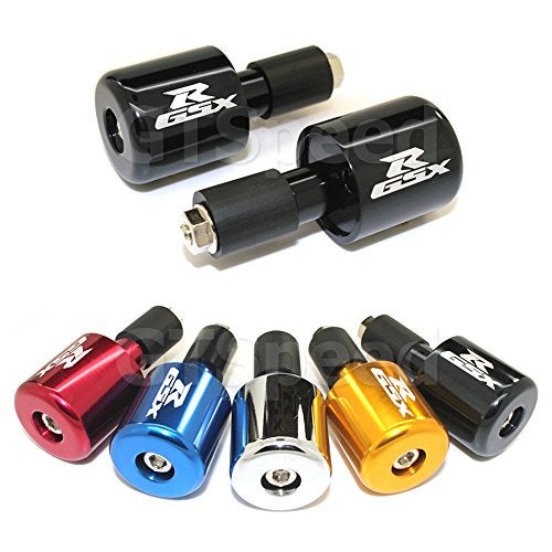GT-Speed GTspeed Black "GSXR" Bar Ends for Suzuki GSXR 600 750 1000 1100 TL1000 SV650 SV1000S Hayabusa Katana 600 750 Bandit 1200 (READ Product description for Model & Year spcification) - Image 1