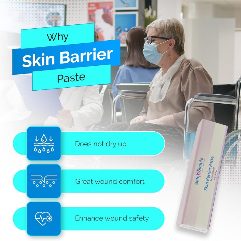 Safe n Simple Stoma Skin Barrier Paste - 2 oz - Protective Ostomy Supplies - Stoma Adhesive Skin Protectant Paste - Ostomy Skin Barrier, Classic Formula Pectin Based - Image 4