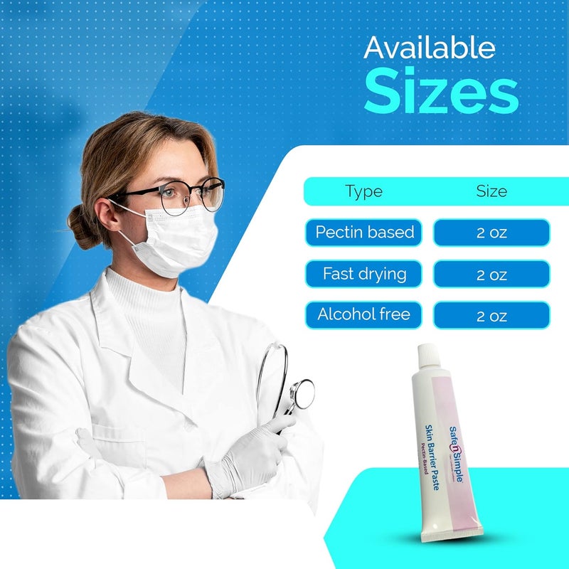 Safe n Simple Stoma Skin Barrier Paste - 2 oz - Protective Ostomy Supplies - Stoma Adhesive Skin Protectant Paste - Ostomy Skin Barrier, Classic Formula Pectin Based - Image 5
