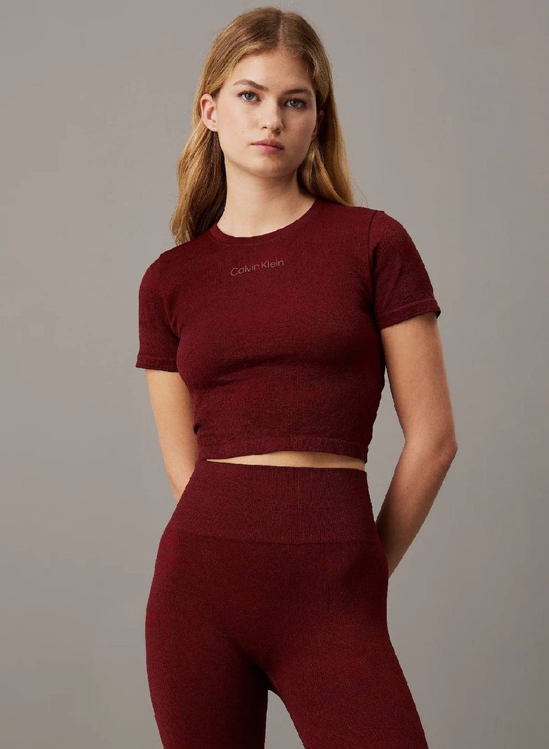 CALVIN KLEIN Cropped Gym T-shirt - Image 1