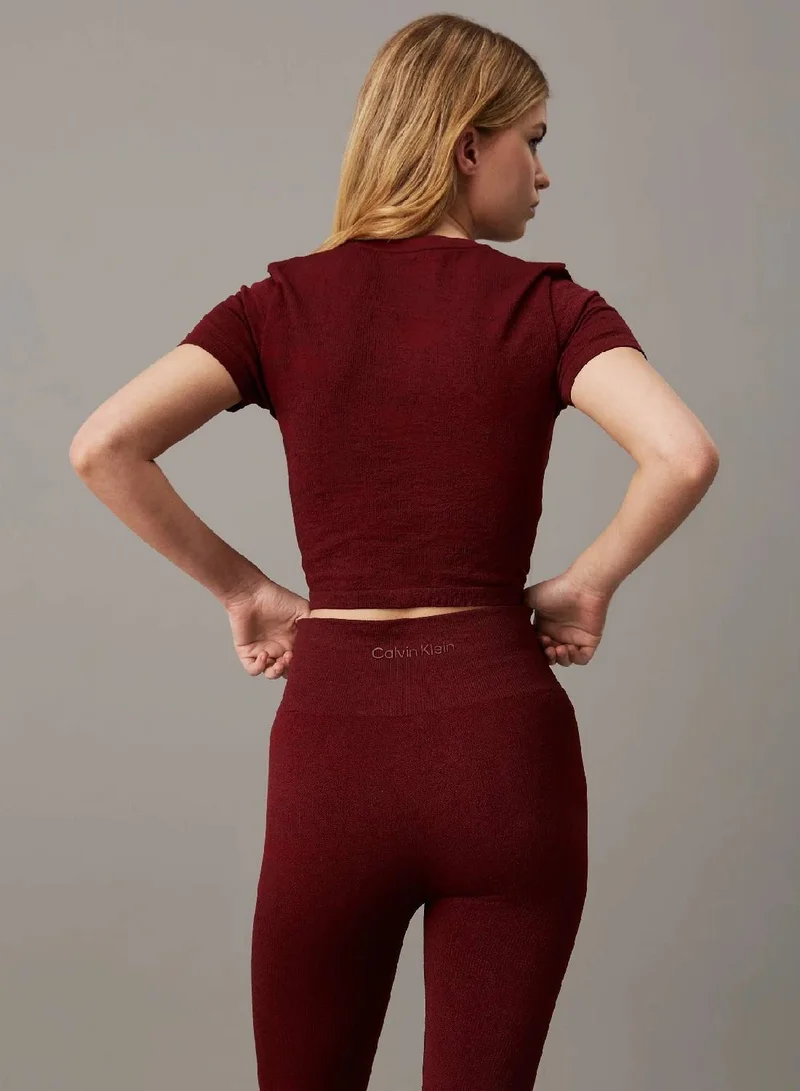 CALVIN KLEIN Cropped Gym T-shirt