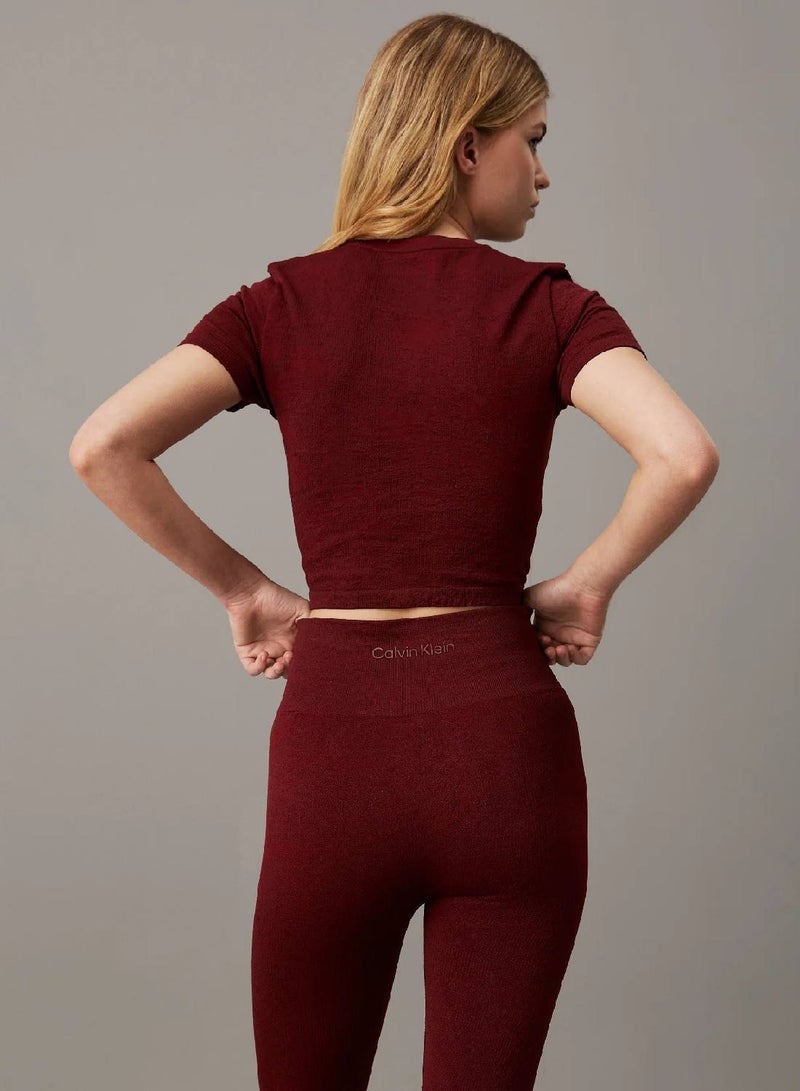 CALVIN KLEIN Cropped Gym T-shirt - Image 2